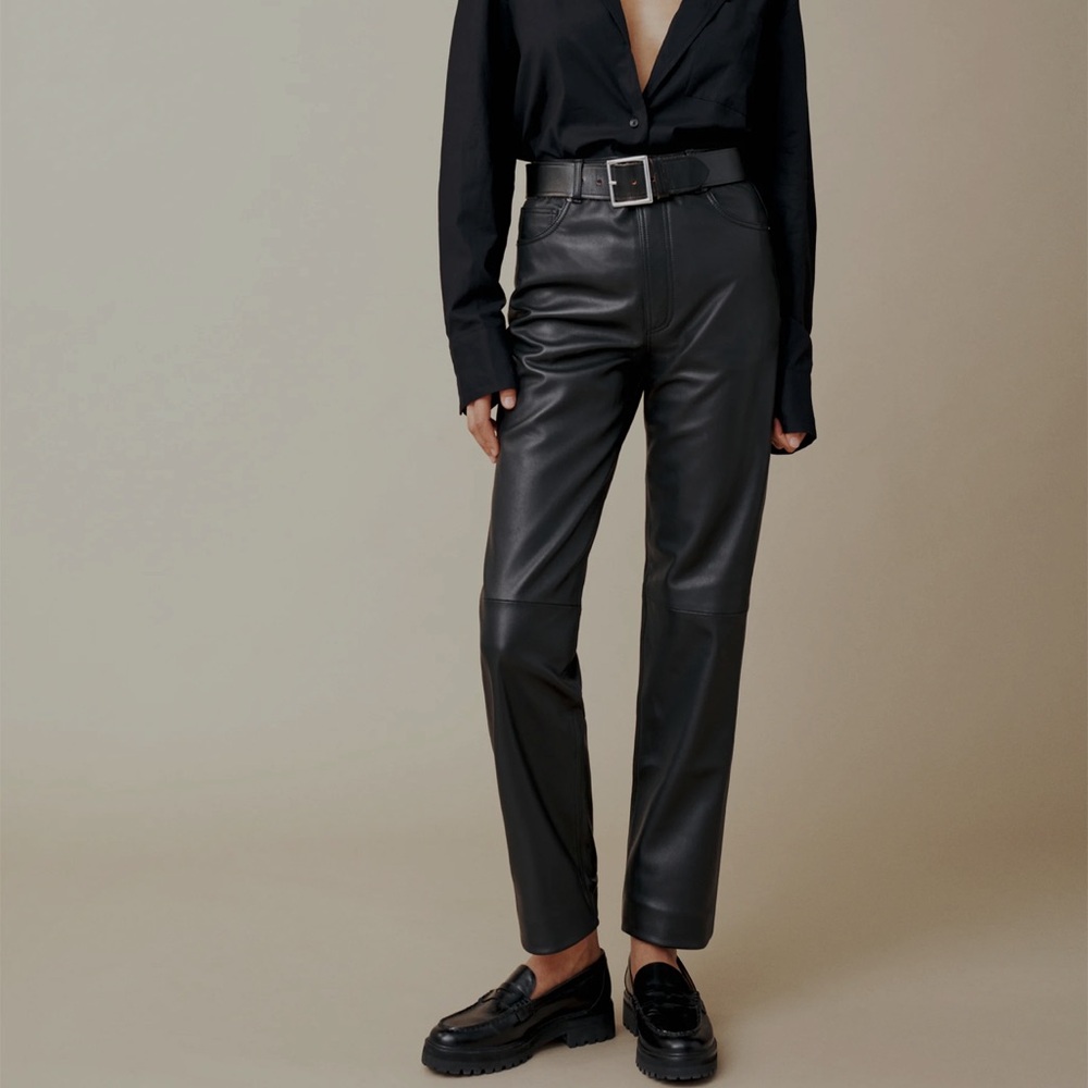 Reformation leather pants size 0